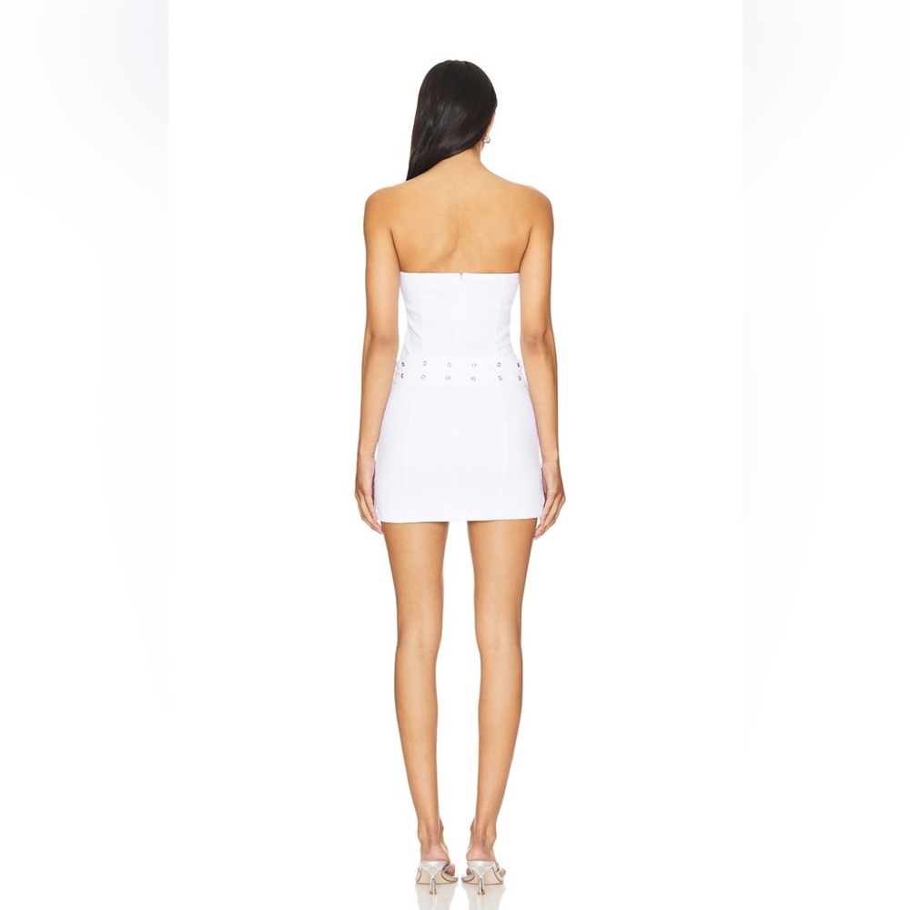 Superdown Strapless White Mini Dress - Picture 2 of 3